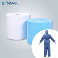 medical non woven disposable coveralls safety protective nonwoven fabric Isolation gown non woven fabric for protection suit